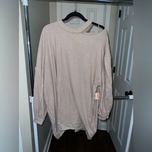 Free People Distressed Sweatshirt